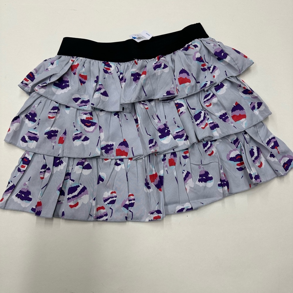 NWT 77kids by American Eagle girls tiered  skirt girls size L 12 floral